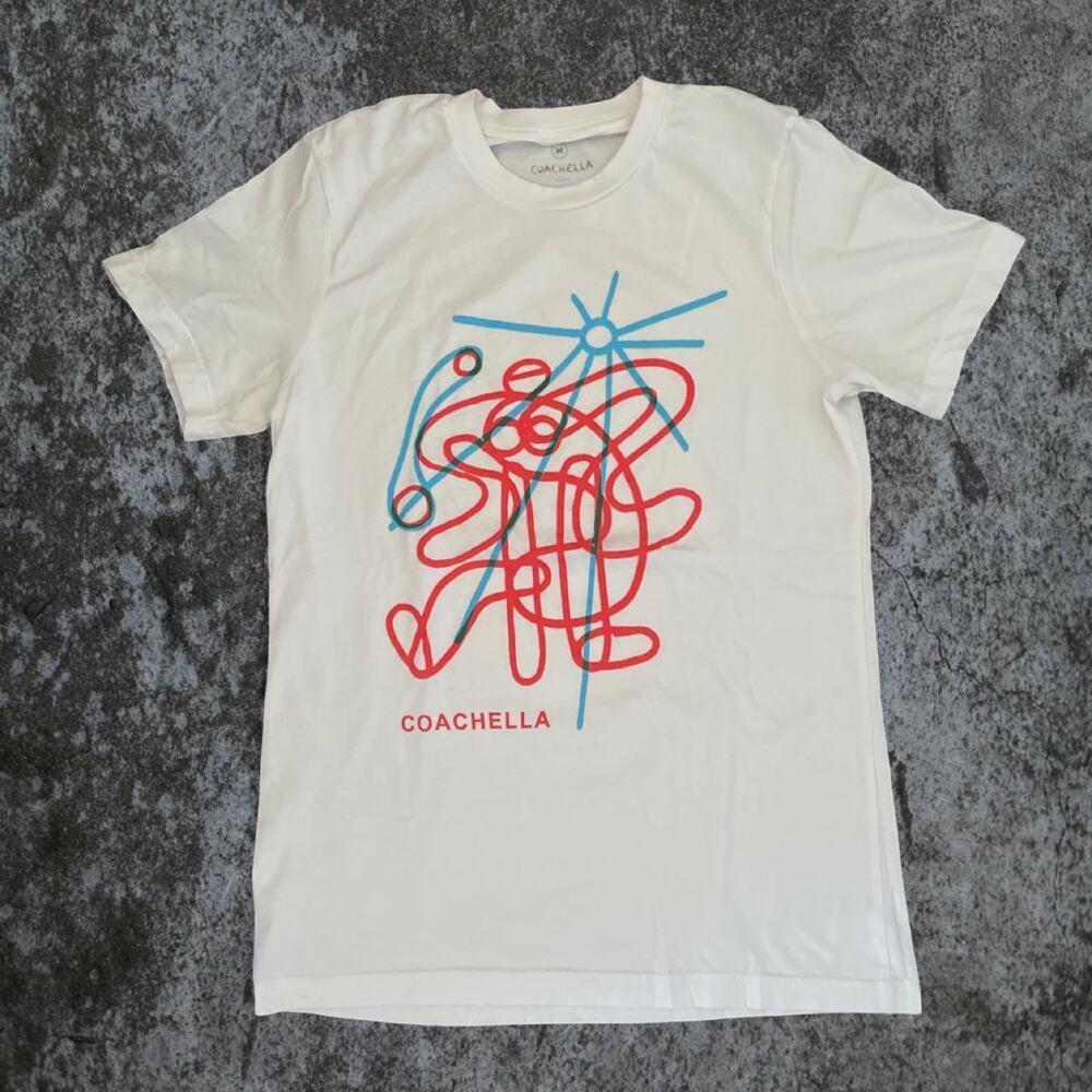 Coachella 2022 x Cactus Plant Flea Market Lineup Tee M White CPFM